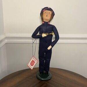 Byers Choice 1994 Salvation Army Man w/ Trumpet Cornet‎ Band  With TAG